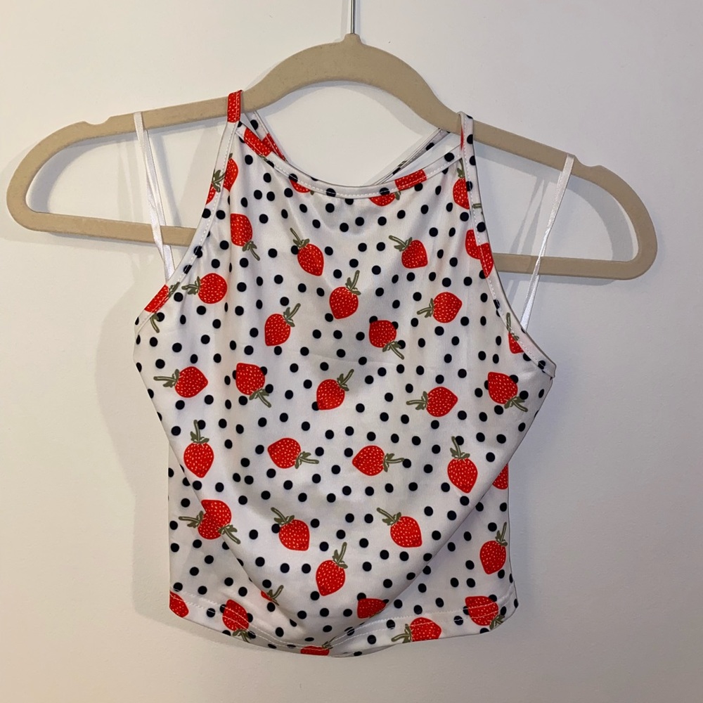 Strawberry crop top